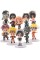 Фігурки Наруто Naruto набір аніме іграшки 10 шт 6 см