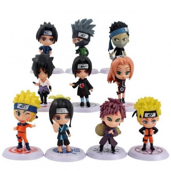 Фігурки Наруто Naruto набір аніме іграшки 10 шт 6 см