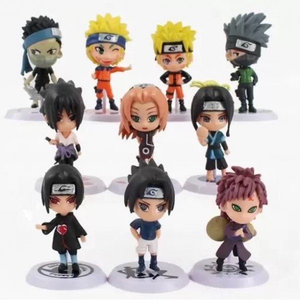 Фігурки Наруто Naruto набір аніме іграшки 10 шт 6 см