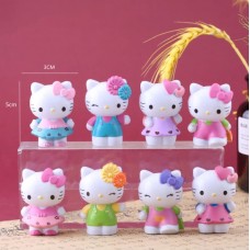 Привіт Кітті фігурки Hello Kitty Хеллоу Кітті дитячі іграшки 8 шт 5 см