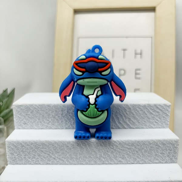 Фігурки Ліло та Стіч брелоки Lilo and Stitch міні дитячий ігровий набір 7 шт гумових фігурок 6 см