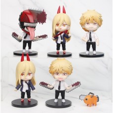 Людина бензопила Chainsaw Man Nendoroid Denji Нендороїд Денджі ігрові фігурки аніме манга 6 шт 11-12 см
