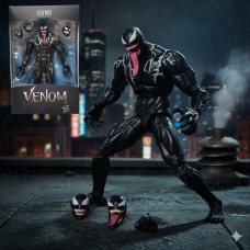 Веном Venom Marvel Марвел колекційна фігурка Legends Series з язиком рухлива ігрова фігурка 17см
