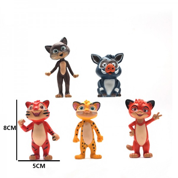 Набір фігурок Лео та Тіг Leo &amp; Tig Лісові пригоди маленьких друзів 5 шт 8 см