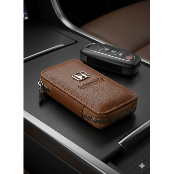 Брелок Хонда коричневий Honda сумка для ключів від машини чохол для ключів креативний модний захисний чохол для ключів від машини