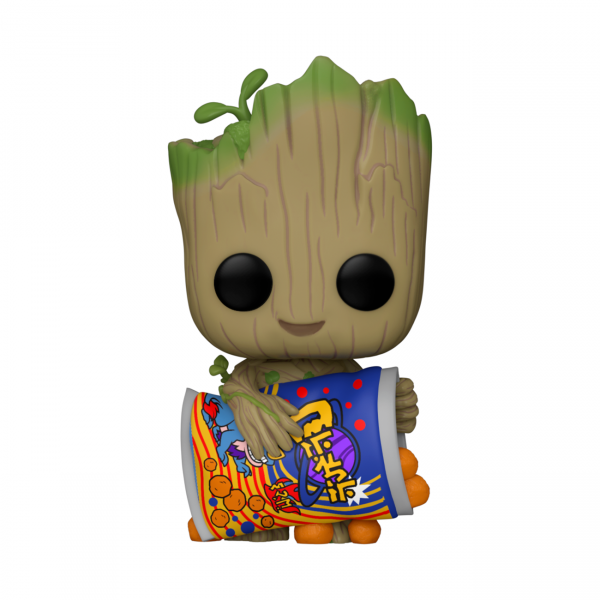 Фігурка Funko Pop Грут I am Groot Я Грут, Грут з сирними слойками Groot with Cheese Puffs Фанко поп 10 см №1196