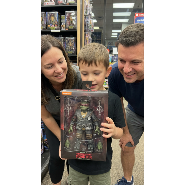 Фігурка Монстр Черепашка Ніндзя Рафаель Франкенштейн Universal Monsters Teenage Mutant Ninja Turtles Raphael 18 см