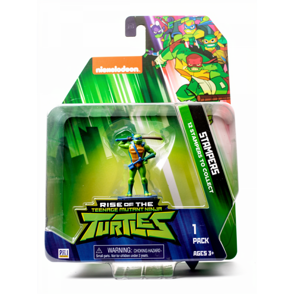 Фигурка Черепашки Ниндзя Леонардо штампик печатка TMNT Ninja Turtles Leonardo 7см