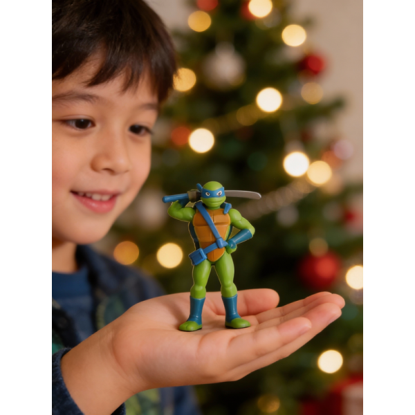 Фигурка Черепашки Ниндзя Леонардо штампик печатка TMNT Ninja Turtles Leonardo 7см