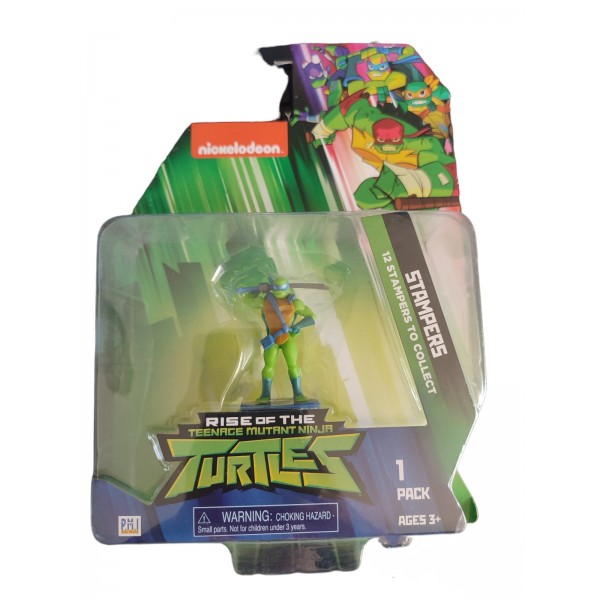 Фигурка Черепашки Ниндзя Леонардо штампик печатка TMNT Ninja Turtles Leonardo 7см