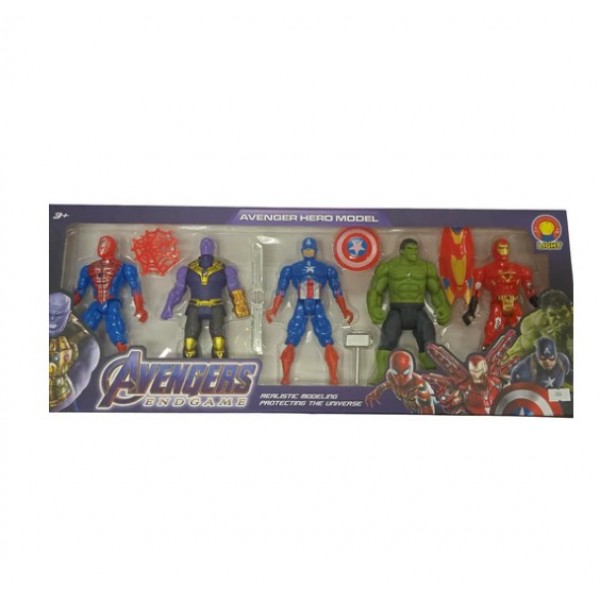Набір супергероїв Месники Танос Халк Людина-павук Залізна людина Капітан Америка Advengers 16см дитячий ігровий набір