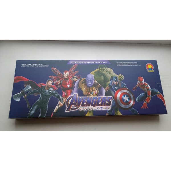 Набір супергероїв Месники Танос Халк Людина-павук Залізна людина Капітан Америка Advengers 16см дитячий ігровий набір