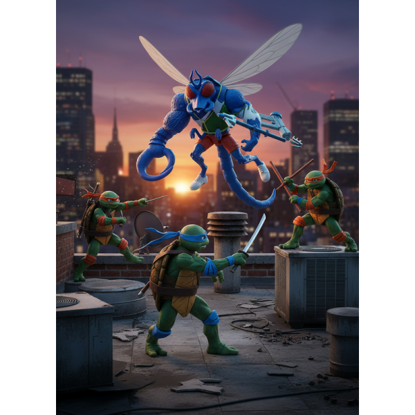 Фігурка Черепашки Ніндзя Суперфлай Superfly TMNT Ninja Turtles іграшка 11 см