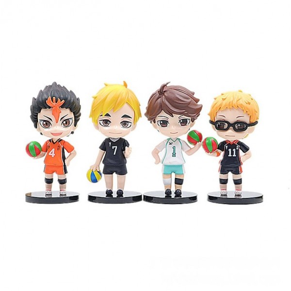 Набір фігурок Волейбол Куроко Kuroko no Basuke Чибі аніме дитячі іграшки 8 шт 10 см