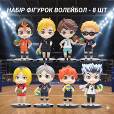 Волейбол Куроко Kuroko no Basuke набір фігурок Чибі аніме дитячі іграшки 8 шт. 10см