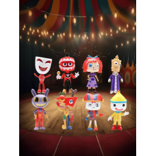 Дивовижний Цифровий Цирк фігурки Цифровий цирк набір фігурок 8шт The Amazing Digital Circus 8,5см