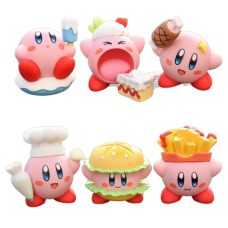 Кірбі фігурки міні-іграшки мультяшні рожеві Кірбі Kirby 6шт./компл. іграшки для дітей 4-7 см