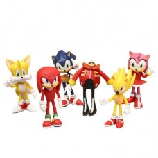 Супер Сонік фігурки Super Sonic набір фігурок дитячі іграшки 6 шт