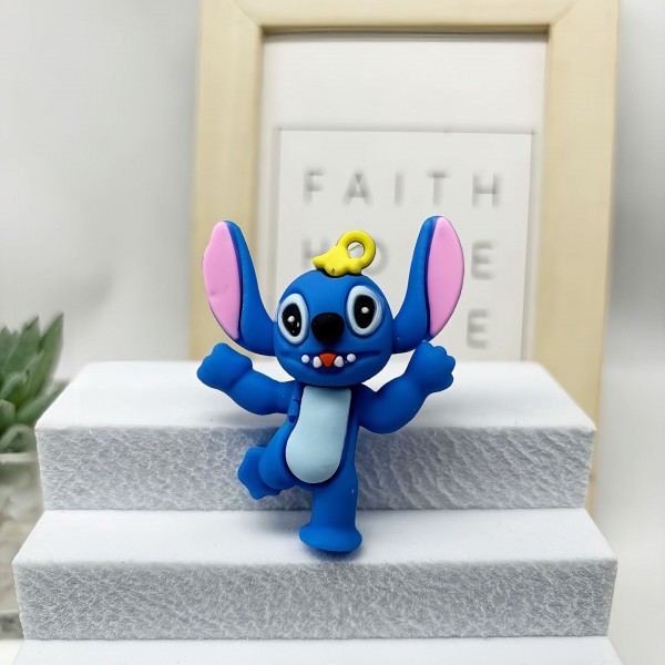 Фігурки Ліло та Стіч брелоки Lilo and Stitch міні дитячий ігровий набір 9 шт гумових фігурок 6 см
