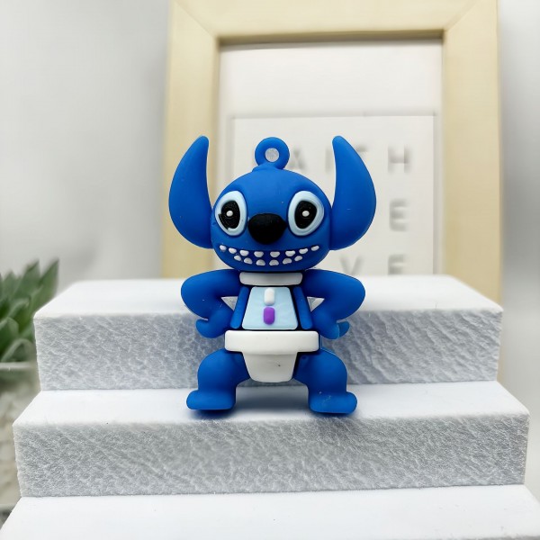 Фігурки Ліло та Стіч брелоки Lilo and Stitch міні дитячий ігровий набір 9 шт гумових фігурок 6 см