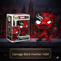 Фигурка Фанко Поп Марвел Карнаж Черная Пантера Funko Pop Carnage Black Panther Marvel 10 см #1434