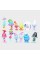 Набор фигурок Тролли Trolls Смурфики Smurfs детские игрушки 3-6 см 12 шт