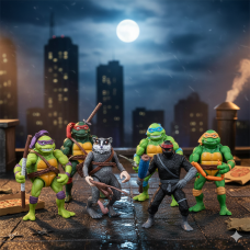 Черепашки фігурки Ninja Turtles набір дитячих фігурок 6 штук