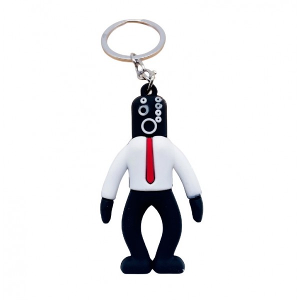 Брелок Скибіді Туалет Skibidi Toilets Агент-Колонка фігурка іграшка для ключів, рюкзака, сумки 5 см