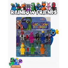 Райдужні друзі Roblox Rainbow Friends набір фігурок 6 шт/компл. ігрові будівельні блоки