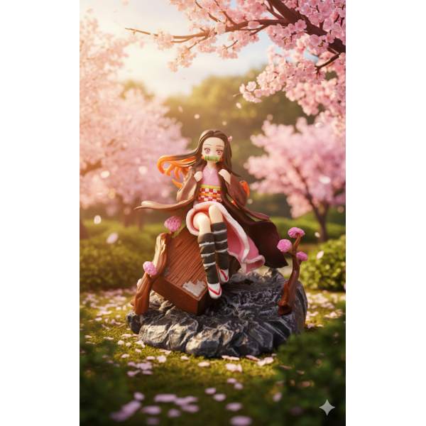 Фігурка Незуко Камадо Клинок розсікаючий демонів, Demon Slayer Nezuko 17 см