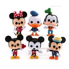 Міккі Маус фігурки Disney Дісней дитячі іграшки Міккі Мінні, Дональд Дак, Дейзі 13см 6шт
