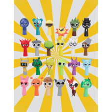 Фігурки Спрункі Sprunki incredibox дитячі іграшки 24 шт набір 4,5-5 см
