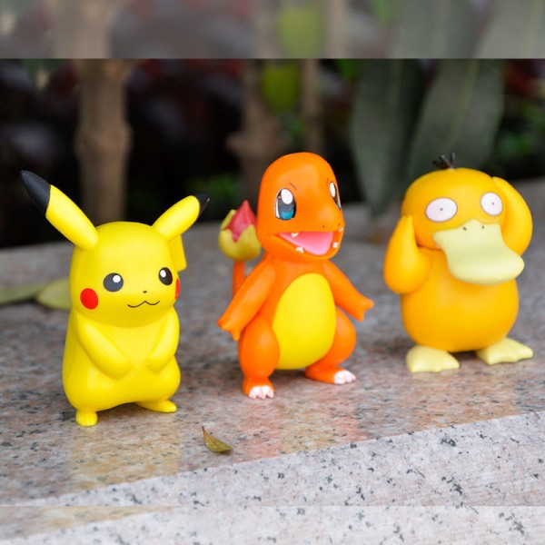 Фігурки Покемон Пікачу Pokemon Pikachu Чармандер Бульбазавр Біртл Джіґліпафф набір 6 шт 6-8 см