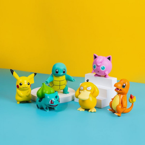Фігурки Покемон Пікачу Pokemon Pikachu Чармандер Бульбазавр Біртл Джіґліпафф набір 6 шт 6-8 см