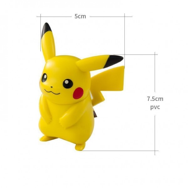 Фігурки Покемон Пікачу Pokemon Pikachu Чармандер Бульбазавр Біртл Джіґліпафф набір 6 шт 6-8 см