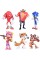 Набір фігурок Супер Сонік Їжачок Sonic the Hedgehog іграшки 6 шт 6-7 см