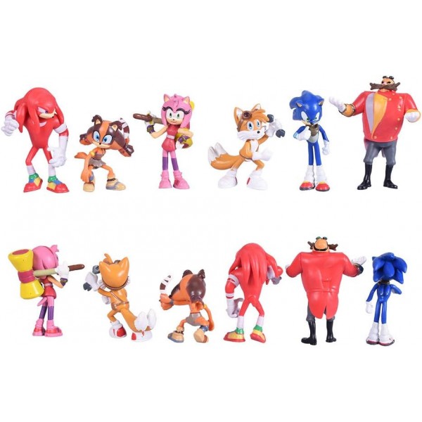 Набір фігурок Супер Сонік Їжачок Sonic the Hedgehog іграшки 6 шт 6-7 см