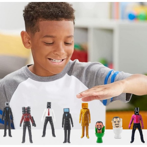 Набор фигурок Скибиди Туалет Skibidi Toilets фигурки детские игрушки 8 шт 6-11 см