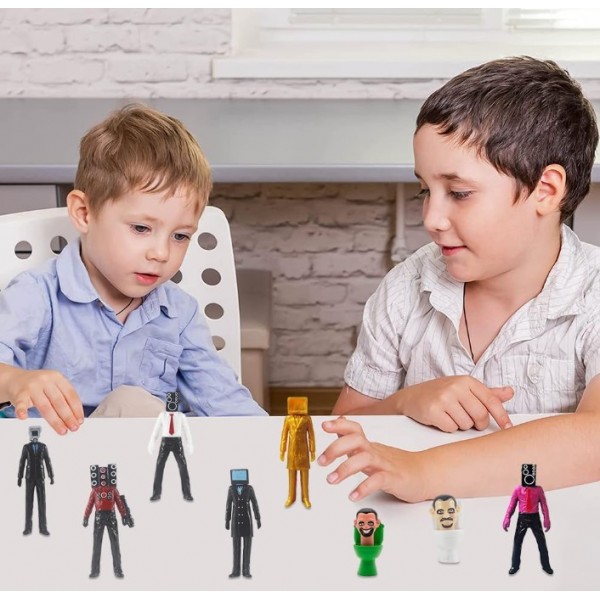 Набор фигурок Скибиди Туалет Skibidi Toilets фигурки детские игрушки 8 шт 6-11 см