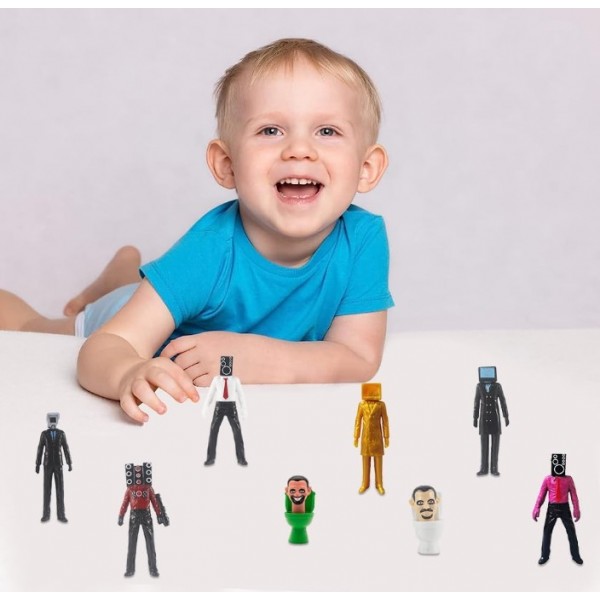 Набор фигурок Скибиди Туалет Skibidi Toilets фигурки детские игрушки 8 шт 6-11 см