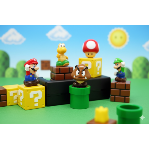 Набір фігурок  Супер Маріо Super Mario міні іграшки 5 шт 5 см