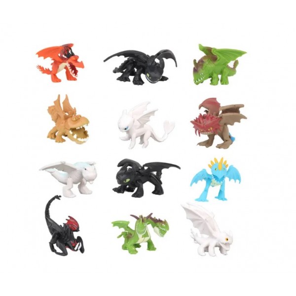 Набір фігурок Як приручити дракона фігурки How to Train Your Dragon іграшки дитячі 12 шт 3-4 см