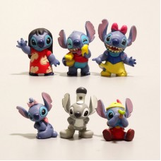 Ліло та Стич фігурки Lilo Stitch міні фігурки мультфільм 6 шт./компл. 2-2,5см