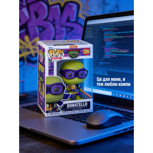 Фігурка Черепашки ніндзя Донателло Funko Pop Фанко Поп ninja turtles Donatello 10 см №1394