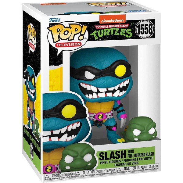 Фігурка Черепашки ніндзя Слеш Slash with Pre-Mutated Slash Funko Pop Фанко Поп ninja turtles TMNT 10 см №1558