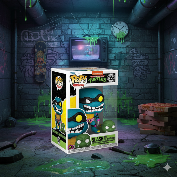 Фігурка Черепашки ніндзя Слеш Slash with Pre-Mutated Slash Funko Pop Фанко Поп ninja turtles TMNT 10 см №1558