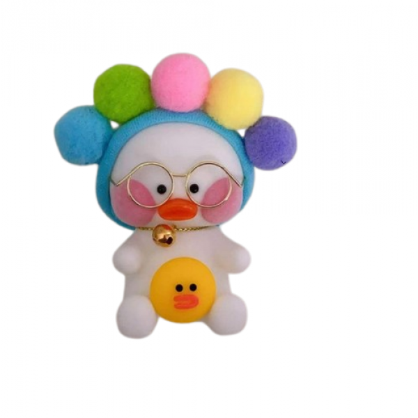 Іграшка брелок Лалафанфан Lalafanfan міні каченя підвіска для ключів 10 см