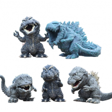 Годзила Godzilla Chibi набір фігурок, годзила іграшка, іграшка годзила, годзила godzilla, набір годзила 5 штук
