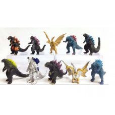 Годзілла Godzilla набір фігурок, пластикові фігурки 10 figure 10 шт.