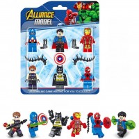 Набір фігурок лего Marvel Avengers мініфігурки Супергероїв Марвел Месники 6 шт іграшки дитячий набір іграшкові фігурки конструктор